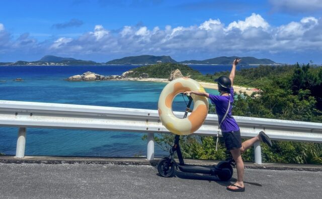 【慶良間/渡嘉敷島】絶景ドライブ！運転免許不要◆電動キックボードレンタル《初心者・お一人様大歓迎》