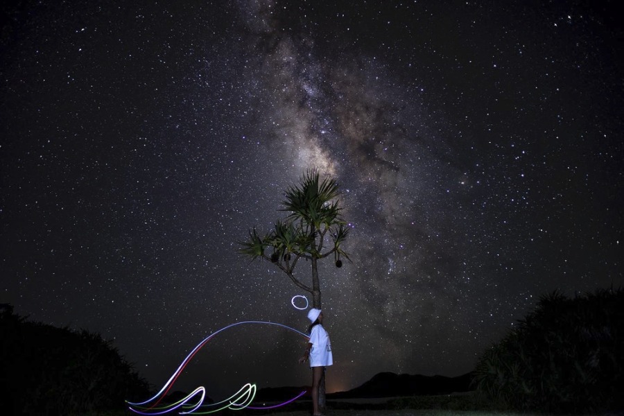 【慶良間/座間味島】満天の星空フォトツアー☆SNS映えする一枚を！座間味島での特別な夜＜おひとり様OK＆星空ガイド付き＞（No.332）