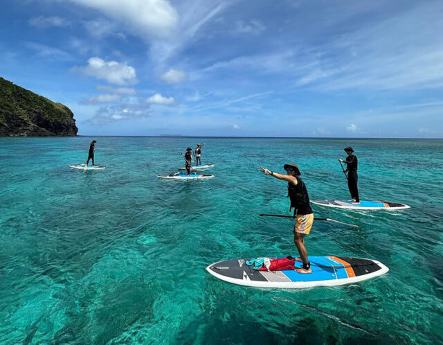 【座間味/半日】日帰りOK★透明度抜群の座間味島の海でSUPクルージング＆シュノーケル体験《写真撮影付き》天候に合わせてベストなポイントへご案内！