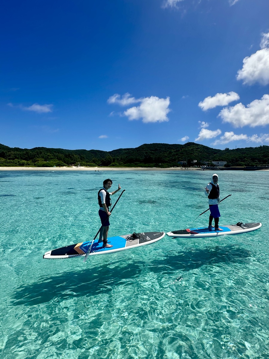 【座間味/半日】日帰りOK★透明度抜群の座間味島の海でSUPクルージング＆シュノーケル体験《写真撮影付き》天候に合わせてベストなポイントへご案内！（No.388）