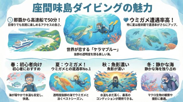 座間味で楽しめるダイビングとは