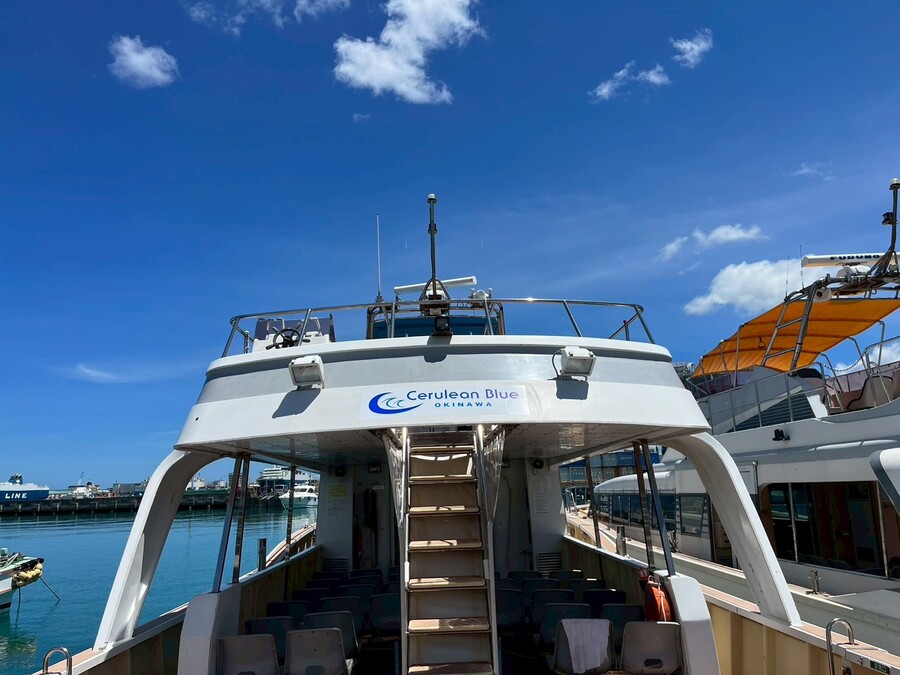 【那覇発/慶良間/貸切】憧れのクルーザーチャーターで贅沢体験！シュノーケル・マリンスポーツ・船上BBQを満喫☆＜最大45名まで乗船OK＞セルリアンドリームVで慶良間の絶景へ（No.408）