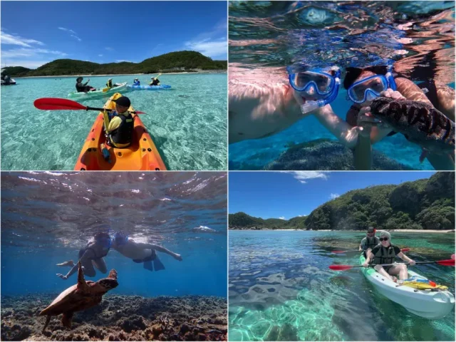 座間味島　シュノーケリング　カヤックセットツアー
